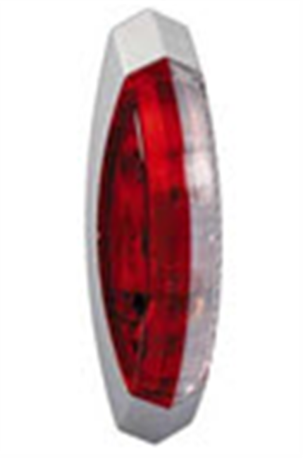 Hella contourlicht opbouw rood/ wit rechts 122x39mm (1 stuk)