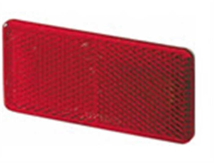 Hella reflector zelfklevend rood 94x44mm (2 stuks)