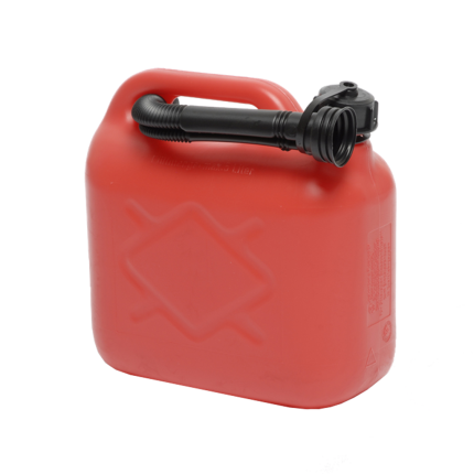 Travellife jerrycan benzine met tuit rood 5L