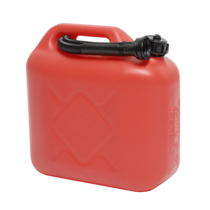 Travellife jerrycan benzine met tuit rood 10L