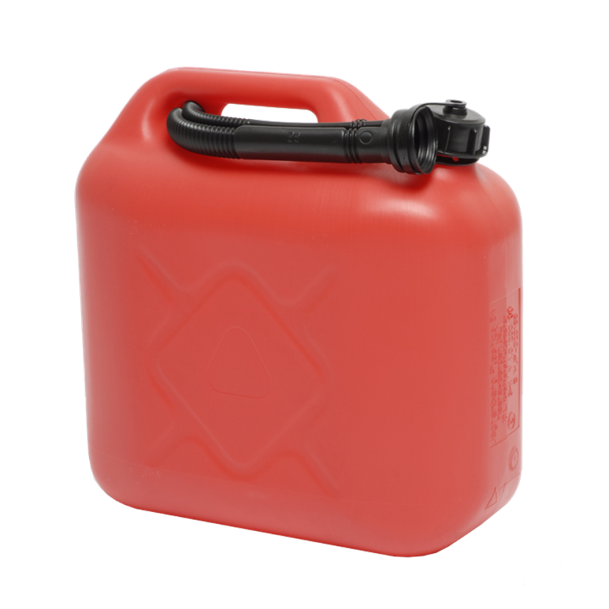 Travellife jerrycan benzine met tuit rood 10L