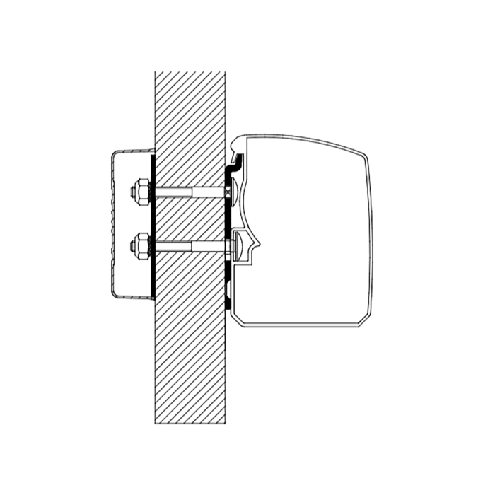 Thule Omnistor luifel adapter Flat Wall serie 3