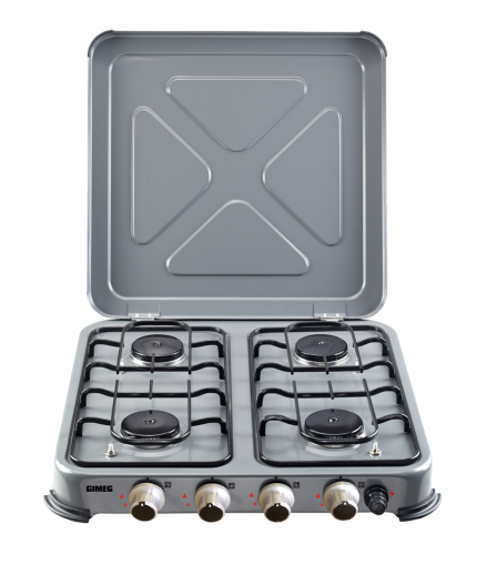 Gimeg kooktoestel 4-pits grijs beveiligd