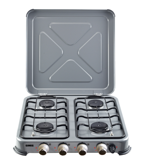 Gimeg kooktoestel 4-pits grijs beveiligd