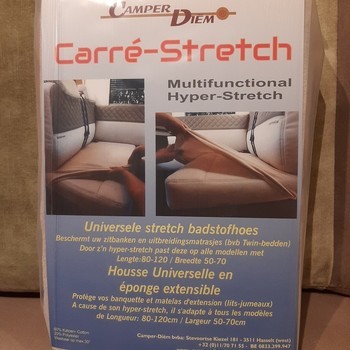 Carré stretch universeel badstofhoes Camel